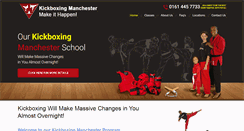 Desktop Screenshot of kickboxingmanchester.co.uk